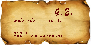 Gyökér Ernella névjegykártya